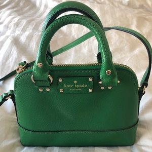 Green Kate Spade Mini Leather Crossbody!